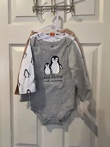 3 Hudson Baby Long Sleeve Bodysuits NEW Size 18 Months - Picture 1 of 4
