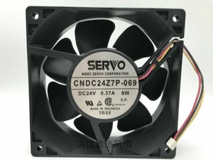 1 PCS   SERVO  Fan  CNDC24Z7P-069  DC 24V 9W  12038  12CM  3  Pin cooling fan - Picture 1 of 3