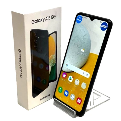 Samsung Galaxy A13 5G (A136U) - 64GB GSM Unlocked Smartphone - Black (New) - Image 1 of 4