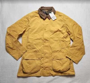 New men's L Barbour x Vineyard Vines Ashby Showerproof jacket in color Honey - Picture 1 of 10