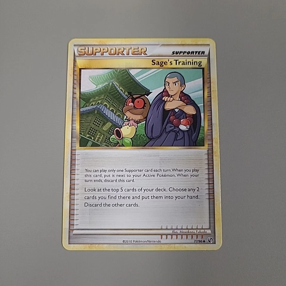 Pokemon Card Sage's Training 77/90 HeartGold Undaunted Non-Holo Uncommon - Image 1 of 2