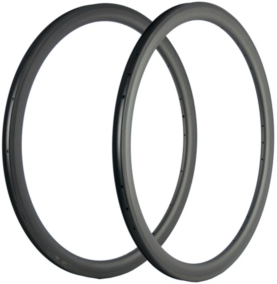 700C 45mm Carbon Fahrrad Felge Rennrad 25mm 18/20/21/24/28/32 Loch Carbonfelge - Bild 1 von 4