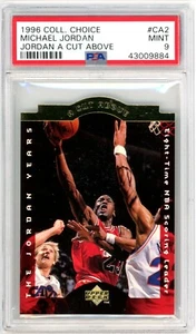 Michael Jordan 1996-97 UD Collector's Choice A Cut Above Die-Cut #CA2 PSA 9 Mint - Picture 1 of 2