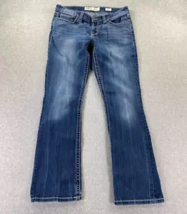 BKE Sabrina Jeans Womens Sz 31x33.5 (Act 33x31) Blue Stretch Boot Cut Low Rise - Picture 1 of 13