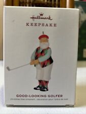 NEW Hallmark Keepsake Christmas Ornament 2019 - Good-Looking Golfer Santa Golf