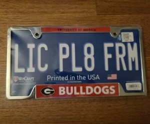 University of Georgia Bulldogs License Plate Frame - Photo 1 sur 2