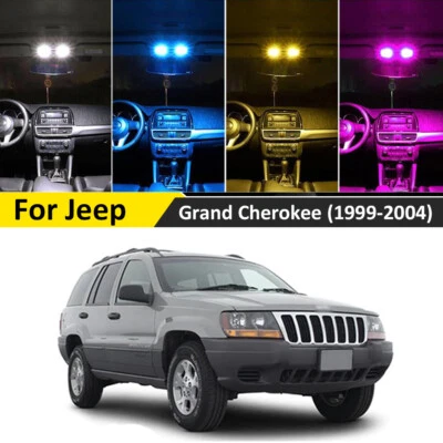 18x Interior LED Lights Upgrade Bulbs Kit for Jeep Grand Cherokee WJ 1999-2004 Foto 1 de 4