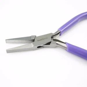 Beadsmith Super-fine Flat Nose Pliers with Spring, Jewelry Making Tools - Picture 1 of 3