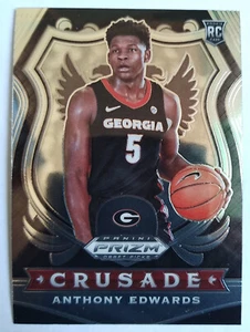 ANTHONY EDWARDS 81 PANINI PRIZM DRAFT PICKS CRUSADE ROOKIE RC 2020-21 - Imagen 1 de 2