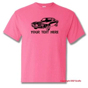 PONTIAC FIREBIRD 1971  Muscle Car PERSONALIZED COTTON T-SHIRT - #CR019 - Picture 1 of 7