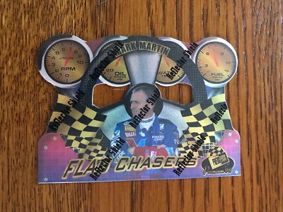 1998 Press Pass Premium Flag Chasers Reflectors Mark Martin #FC4 - Image 1 of 2