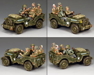 KING & COUNTRY OPERATION MARKET GARDEN MG068 CAPTURED JEEP SET