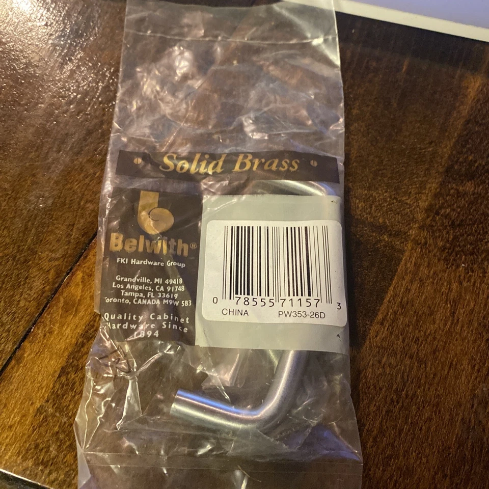 Belwith Pw353-26d 3 Inch CTR Wire Pull Satin Chrome Knob