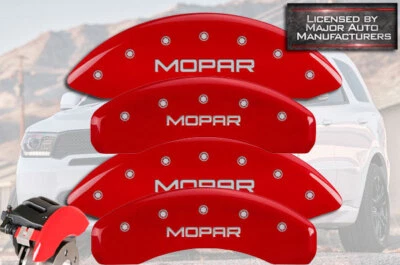 Jeep Grand Cherokee L 2021-2024 cubiertas de pinza de freno delanteras traseras rojas MGP "Mopar" Foto 1 de 4