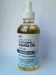 Skin Essentials COLLAGEN +JOJOBA OIL Tightening Face Serum 118ml Plumps Smooths - Picture 1 of 2