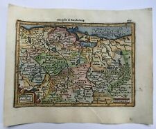 POLAND GERMANY 1613 MERCATOR / HONDIUS ATLAS MINOR NICE ANTIQUE MAP 17TH CENTURY