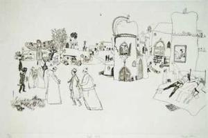Trevor Allen Bath Time 1968 Art Print Etching and Drypoint - Picture 1 of 1