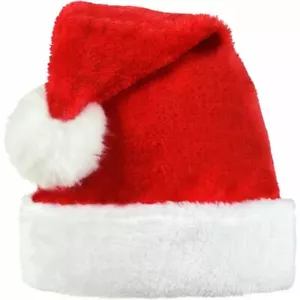 Plush Value Santa Claus Hat 15" x 12" Red - Picture 1 of 1