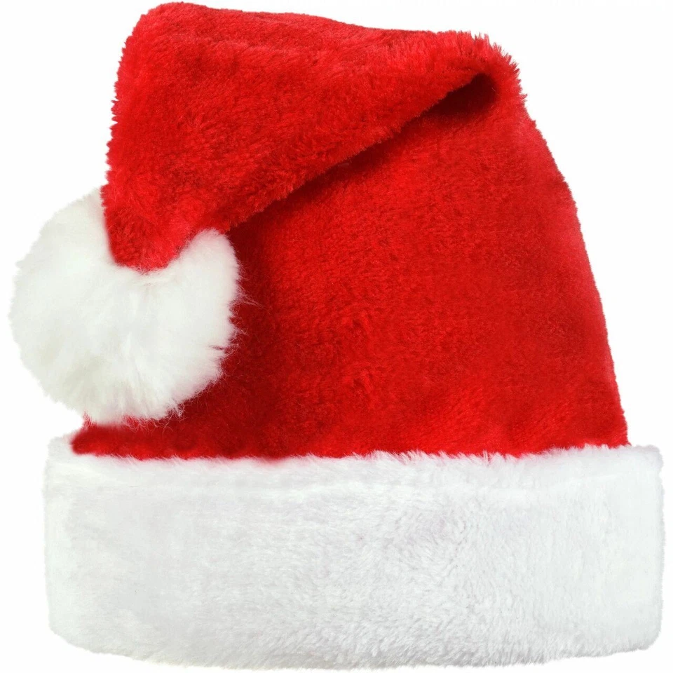 Plush Value Santa Claus Hat 15" x 12" Red - Image 1 of 1