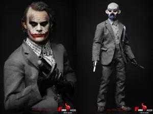 FIRE A026 Bank Robber Joker 1/6 Scale Male Figure Two Heads INSTOCK - Picture 1 of 12