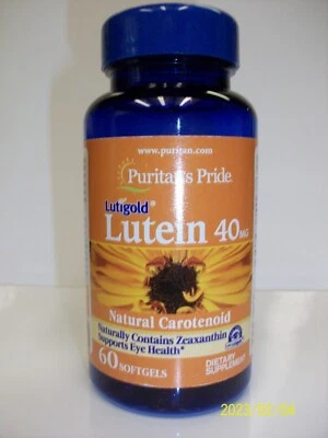 Luteína 40 mg con zeaxantina - 60 cápsulas blandas apoya la salud ocular Foto 1 de 3