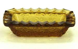 Vintage Amber Glass Personal Ashtray - Picture 1 of 4