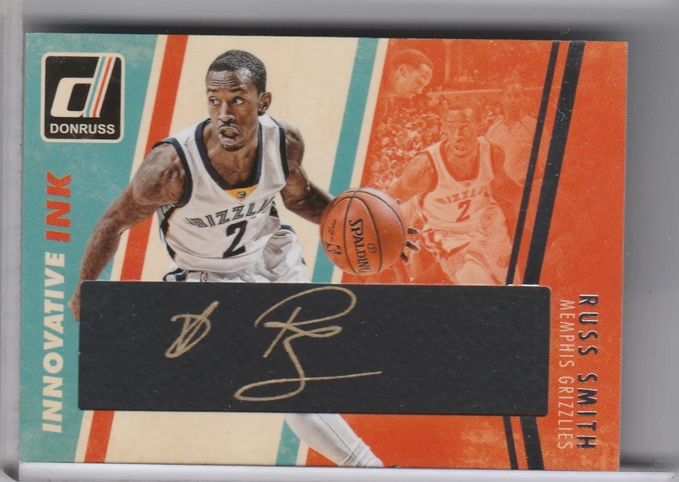2015-16 PANINI DONRUSS #31 RUSS SMITH AUTOGRAPH MEMPHIS GRIZZLIES 3036 - Image 1 of 1