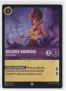 Disney Lorcana Ursula's Return Dolores Madrigal 41/204 Common NON-FOIL - Picture 1 of 1