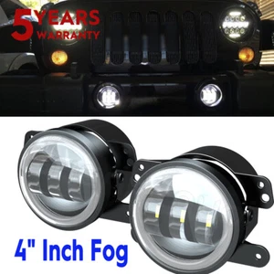Par de luces antiniebla LED de 4 pulgadas para parachoques delantero luces de conducción para Jeep Wrangler JL JT JK - Imagen 1 de 16
