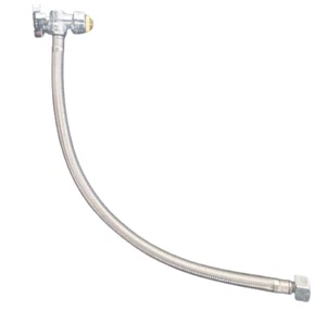 click seal 1/2"x1/2"x18" push to connect angle stop faucet connector - Picture 1 of 1