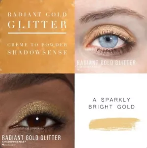 SHADOWSENSE SeneGence NEWFullSize Authentic Creme to Powder Radiant Gold Glitter - Picture 1 of 1