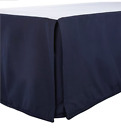 SALE- STUDIO D Bed Skirt Haley Twin Bedskirt - Cotton - Navy