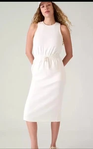 Abito MIDI Athleta Seasoft $115 nuovo con etichette bianco morbido casual XL atletico tempo libero - Foto 1 di 9