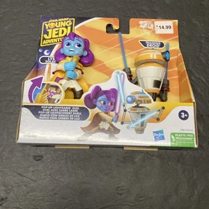 Figura Hasbro Star Wars Young Jedi Adventures Lys Solay VS Training Droid 4" nueva en caja - Imagen 1 de 14