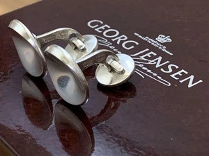 Gemelos Georg Jensen 74C raros sin accesorios - Imagen 1 de 10