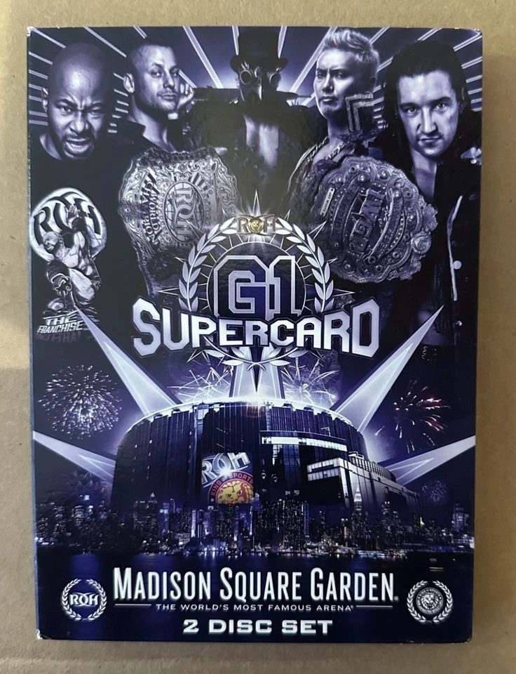 ROH NJPW G1 Supercard DVD Wrestling Okada Ibushi Ospreay Bandido AEW WWE PWG - Image 1 of 4
