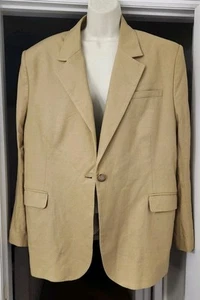 NWT Banana Republic Lena Relaxed Linen Blend Blazer L Large Tan - Picture 1 of 19