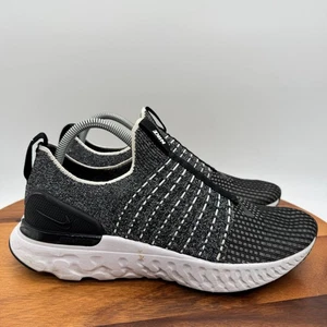Nike React Phantom Run FK 2 Shoes Womens 11 Oreo Athletic Running Sneakers - Picture 1 of 10