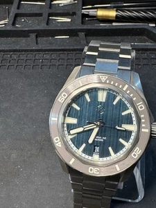 Zelos Swordfish Titanium 42mm Textured Teal Dial Complete Set - Picture 1 of 11