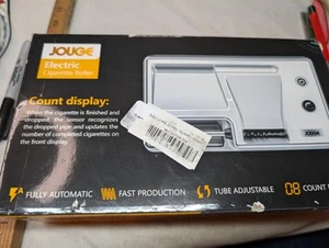 Jouge Electric Cigarette Roller 8mm White With Counter Open Box Used Once - Picture 1 of 11