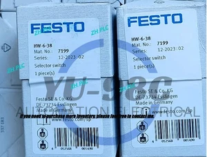 1PCS NEW BRAND FESTO HW-6-38 HW638 Control valve selection switch - Picture 1 of 8