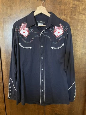 Vintage Buffalo Country Royal Flush Shirt Western Cowboy Pearl Snap Medium - Image 1 of 4