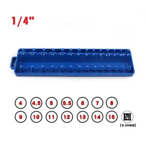 1/4\ Metric Socket Storage Organizer Holder Bracket Plastic Socket Tray Rack - Picture 1 of 8