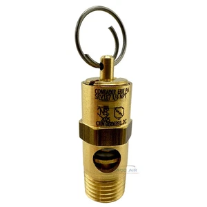 1/4" NPT 200 PSI Compresor de Aire Válvula de Alivio de Seguridad Tanque Pop Off Latón Macho - Imagen 1 de 5