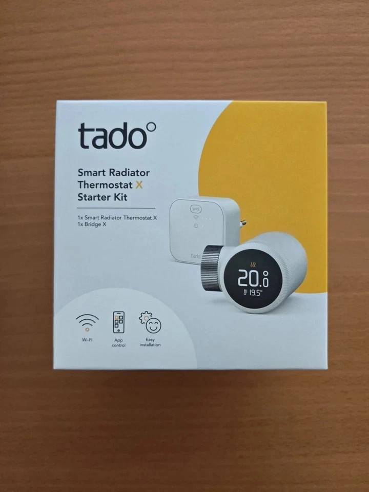 tado X Starter Kit Smartes Heizkörper mit Thermostat Bridge neu & versiegelt