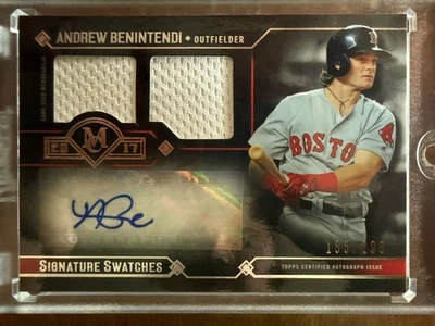 2017 Topps Museum Andrew Benintendi Red Sox Jersey Auto /299 #DRA-ABN 6131 - Image 1 of 3