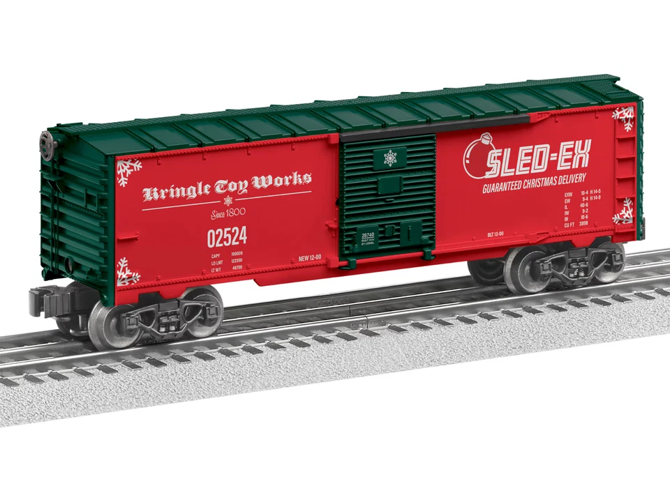 LIONEL  2528470 SLED-EX KRINGLE TOY WORKS BOX CAR O GAUGE  NIB - Image 1 of 1