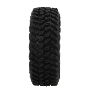 4PCS 55mm Front Rear Rubber Tires With 5 Spoke Metal Wheel Rim For Axial SCX24 - Picture 1 of 21