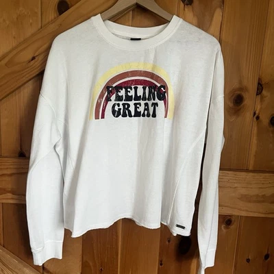 Roxy Woman's Large Sweatshirt Long Sleeve Feeling Great *READ* - Image 1 of 4