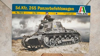 ✅ITALERI 7072 Sd.Kfz..265 Panzerbefehlswagen Scala 1/72 Germania S.G.M.  - Immagine 1 di 4